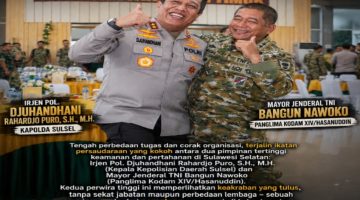 Coffee Morning : Keharmonisan TNI -POLRI Di Sulsel Dibangun Diatas Persahabatan Diwujudkan Dalam Pengabdian Nyata